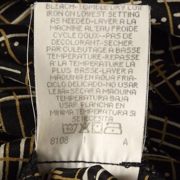 LESLIE FAY Dress, 6P Petite, Career wear, Belt, Black, Crosshatch/Lines - Picture 14 of 14